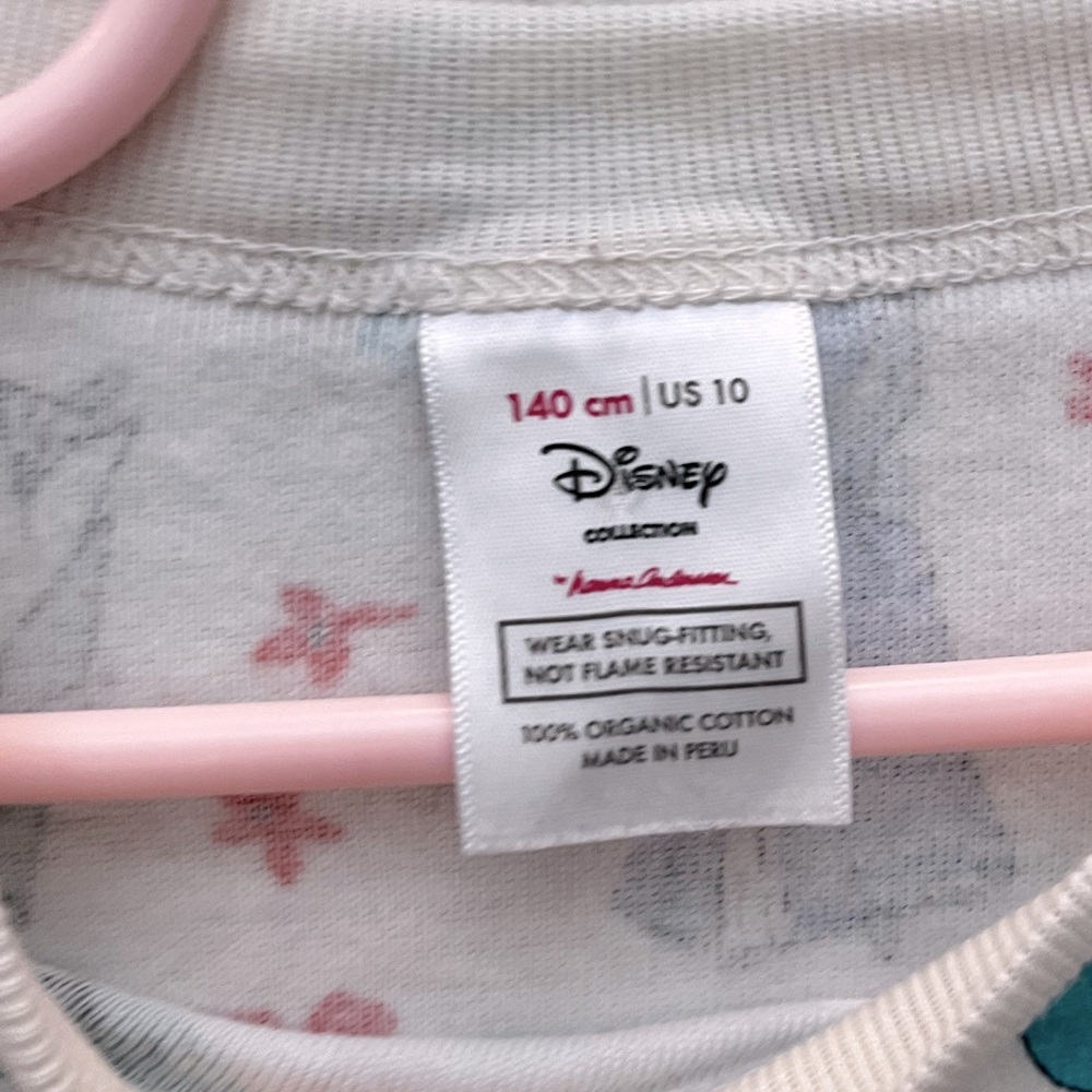 Hanna Andersson Girl's Long John Pajama Top ONLY - Disney Princess Print Size 10 - Picture 3 of 4